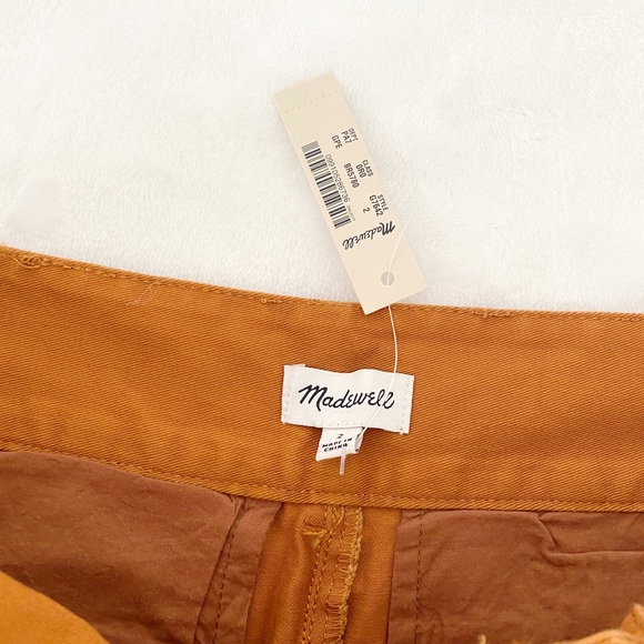 NWT Madewell Pleated Wide Leg Pants, Golden Pecan - Picture 7 of 13